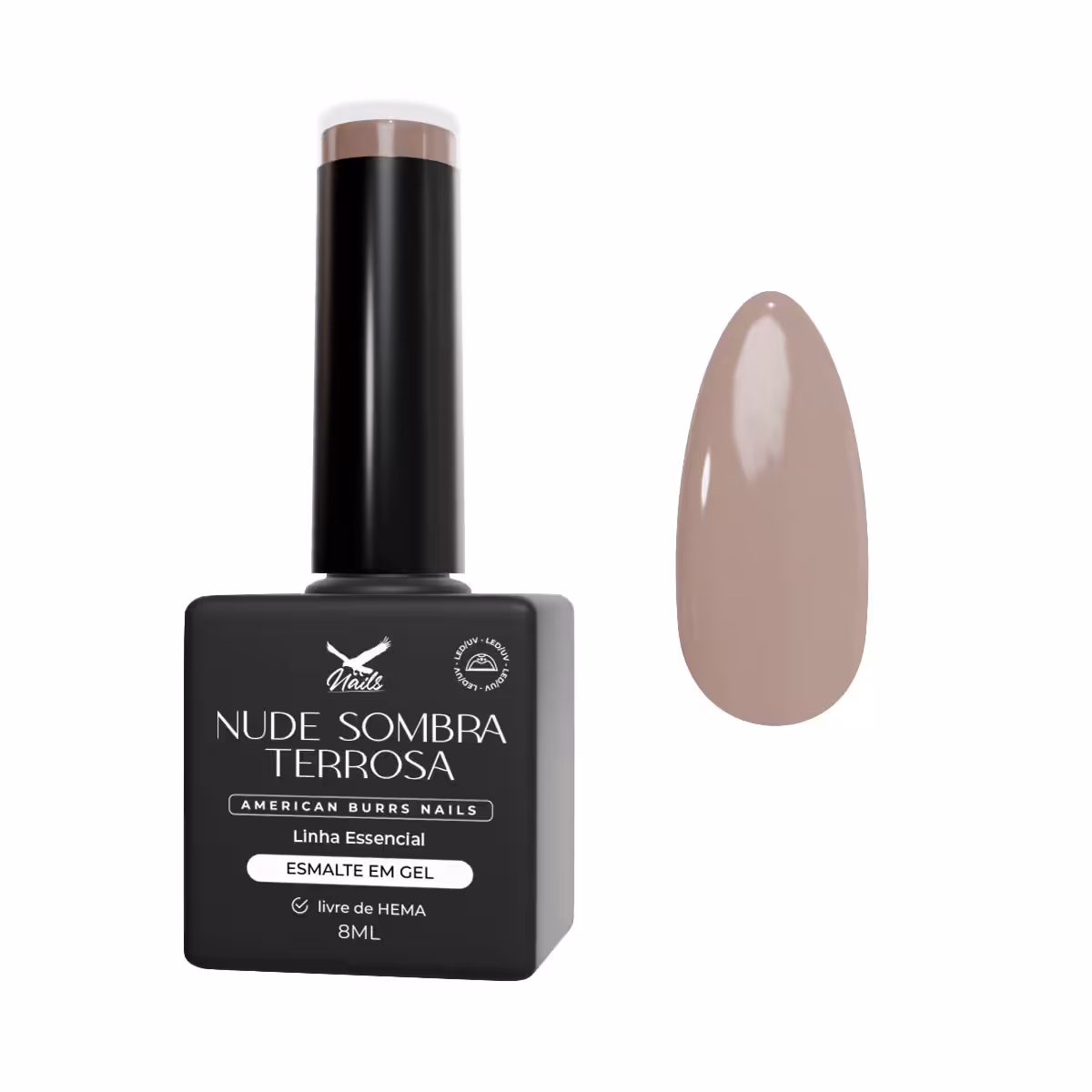 15320119982-f374-nude-sombra-terrosa.jpg Esmalte em Gel Nude Sombra Terrosa - Linha Essencial 8ml - Imagem 1