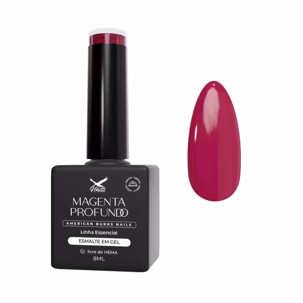 Esmalte em Gel Magenta Profundo - Linha Essencial 8ml