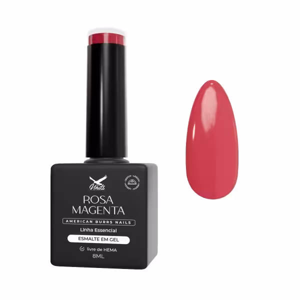 Esmalte em Gel Rosa Magenta - Linha Essencial 8ml