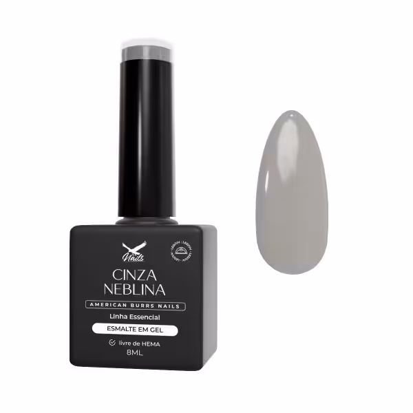 Esmalte em Gel Cinza Neblina - Linha Essencial 8ml