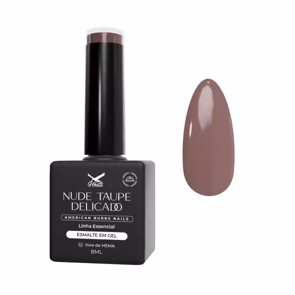 Esmalte em Gel Nude Taupe Delicado - Linha Essencial 8ml