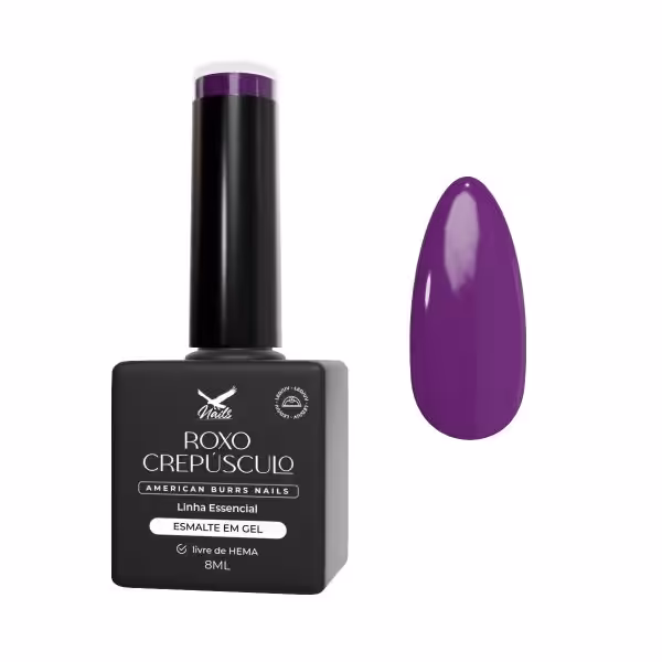 Esmalte em Gel Roxo Crepúsculo - Linha Essencial 8ml