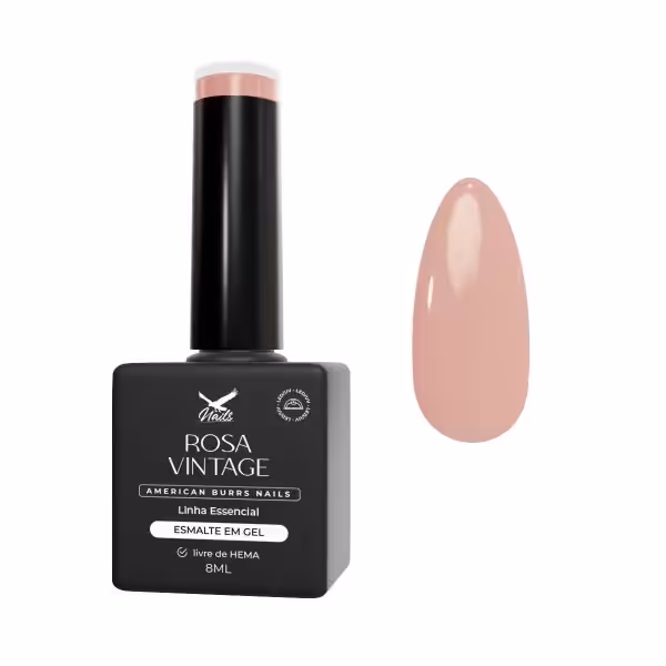Esmalte em Gel Rosa Vintage - Linha Essencial 8ml