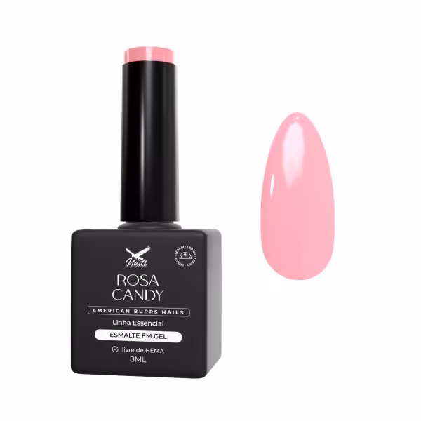 Esmalte em Gel Rosa Candy - Linha Essencial 8ml