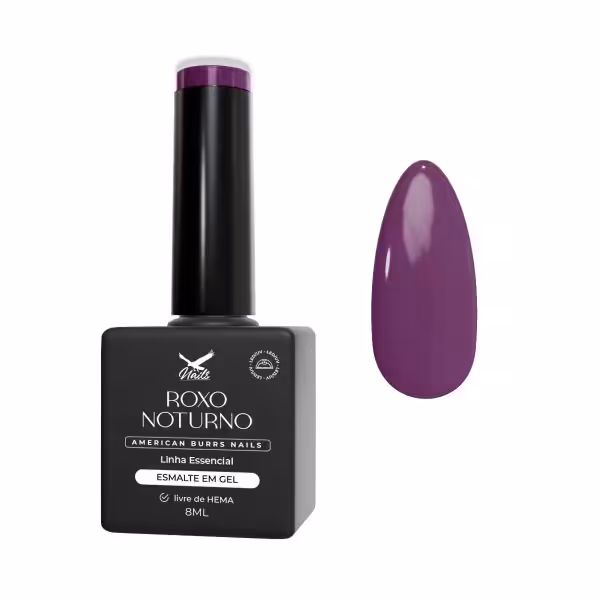 Esmalte em Gel Roxo Noturno - Linha Essencial 8ml