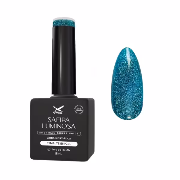 Esmalte em Gel Safira Luminosa - Linha Prismática 8ml