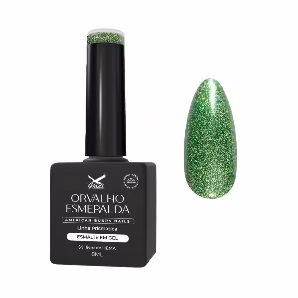 Esmalte em Gel Orvalho Esmeralda - Linha Prismática 8ml