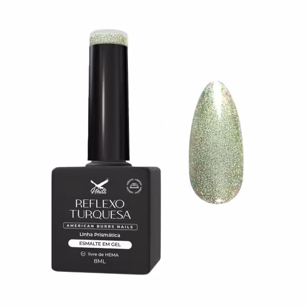 Esmalte em Gel Reflexo Turquesa - Linha Prismática 8ml