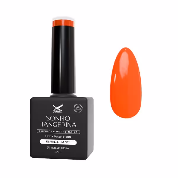 Esmalte em Gel Sonho Tangerina - Linha Pastel Neon 8ml