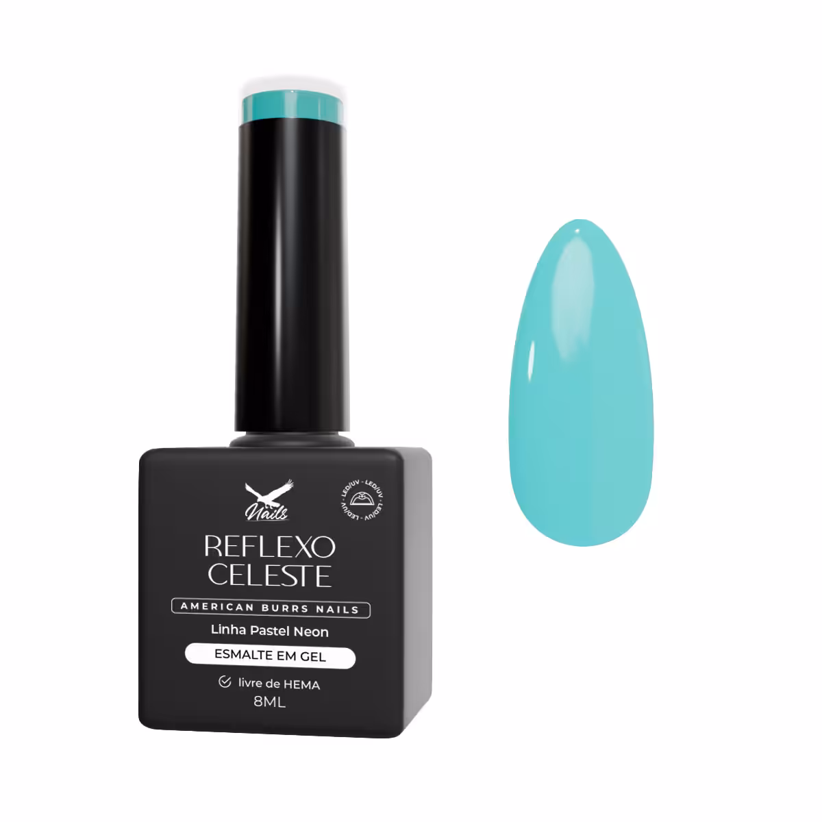 15331607364-pan112-reflexo-celeste.jpg Esmalte em Gel Reflexo Celeste - Linha Pastel Neon 8ml - Imagem 1