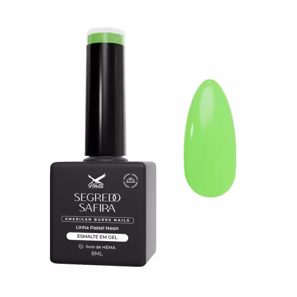 Esmalte em Gel Segredo Safira - Linha Pastel Neon 8ml