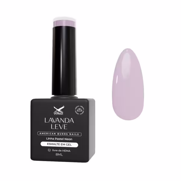 Esmalte em Gel Lavanda Leve - Linha Pastel Neon 8ml