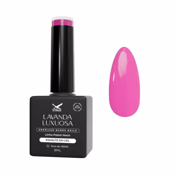 Esmalte em Gel Lavanda Luxuosa - Linha Pastel Neon 8ml