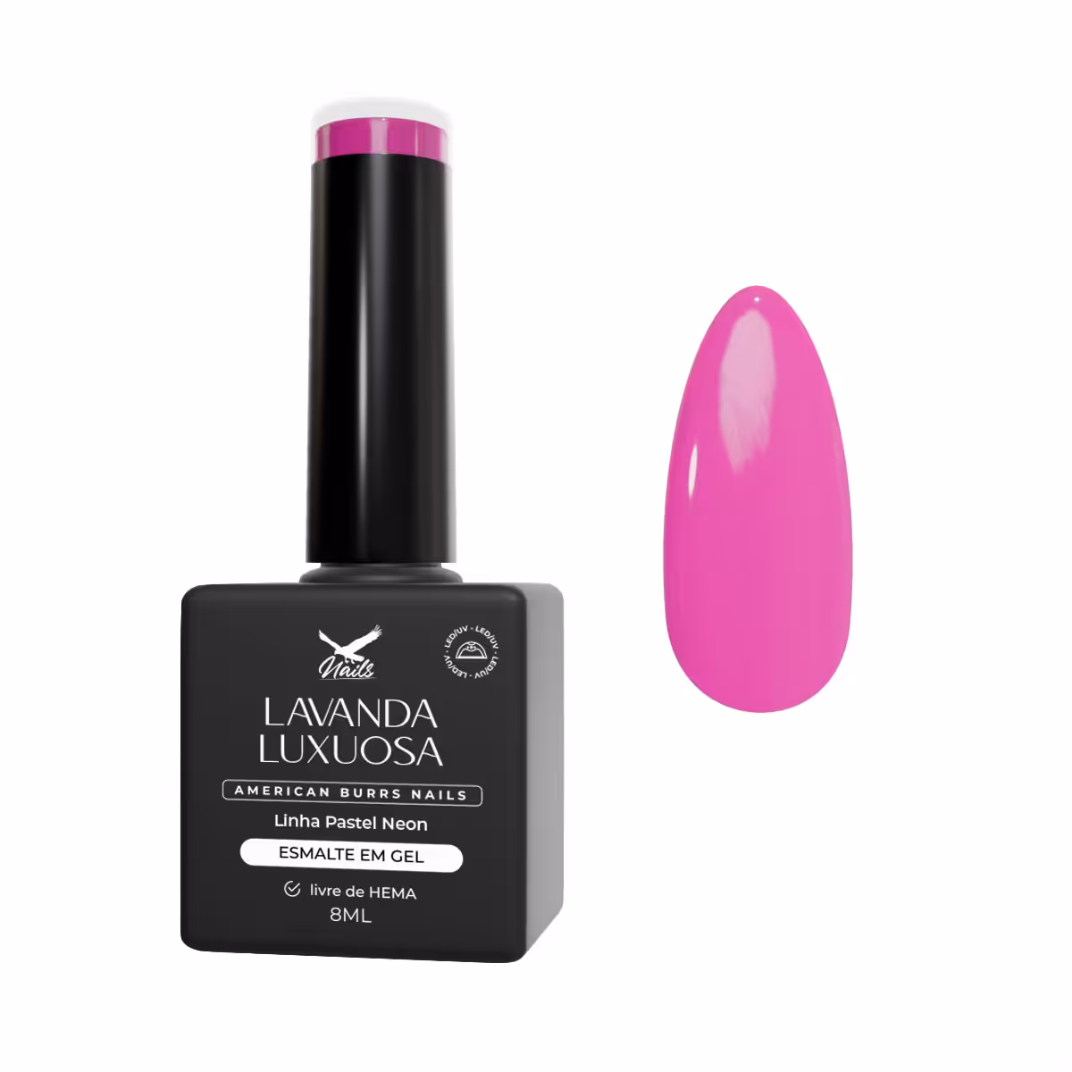 15331727896-pan162-lavanda-luxuosa.jpg Esmalte em Gel Lavanda Luxuosa - Linha Pastel Neon 8ml - Imagem 1