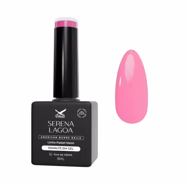 Esmalte em Gel Serena Lagoa - Linha Pastel Neon 8ml