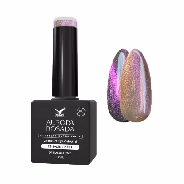 Esmalte em Gel Aurora Rosada - Linha Cat Eye Celestial 8ml
