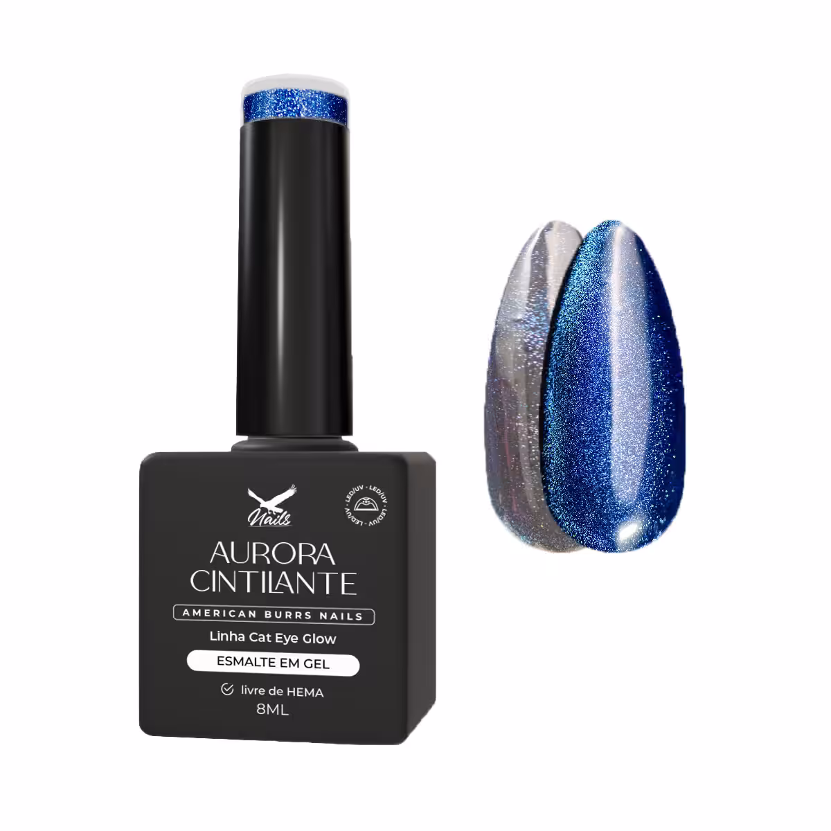 15345779192-sg02-aurora-cintilante.jpg Esmalte em Gel Aurora Cintilante - Linha Cat Eye Glow 8ml - Imagem 1
