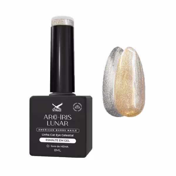 Esmalte em Gel Arco-Íris Lunar - Linha Cat Eye Celestial 8ml