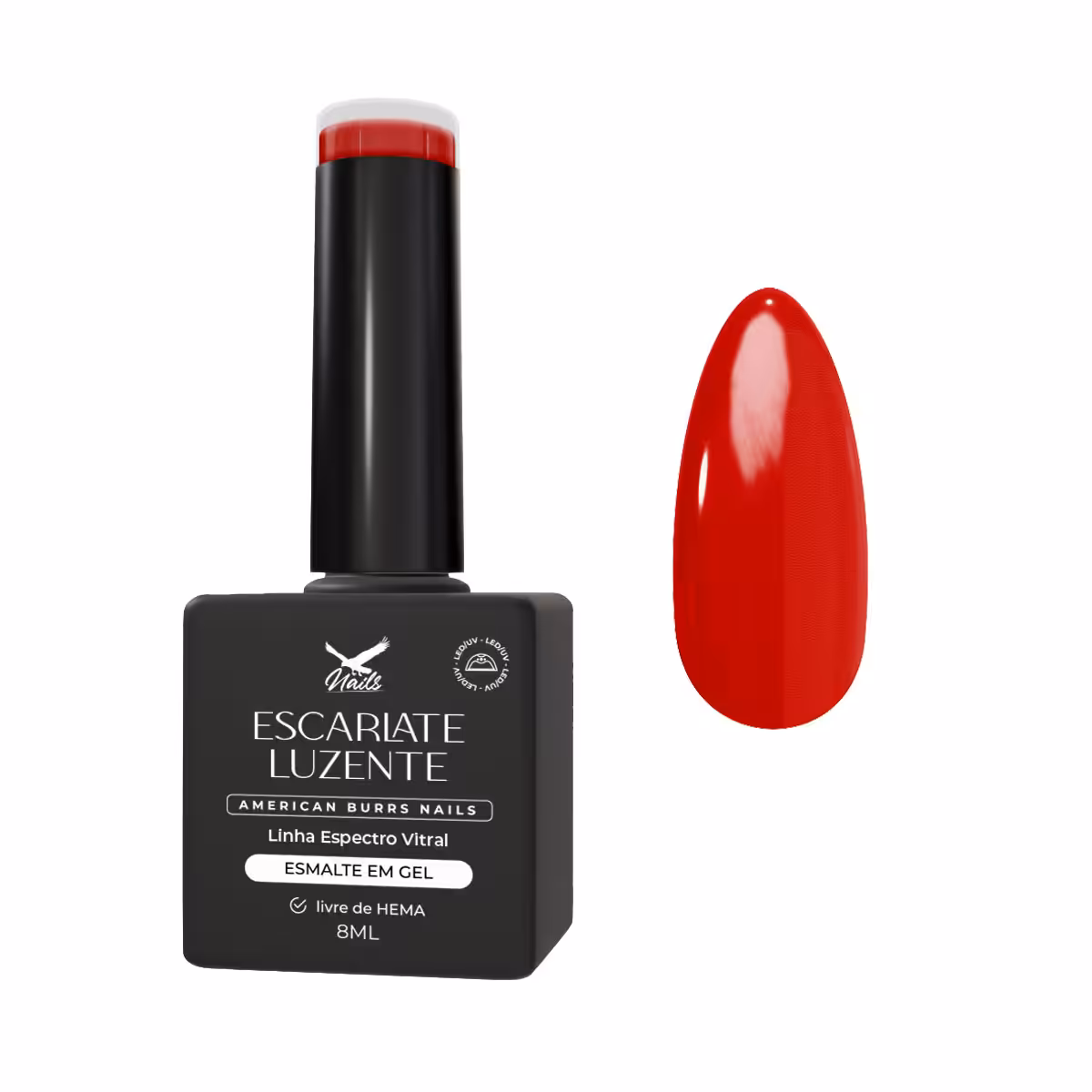 15353206961-ga14-escarlate-luzente.jpg Esmalte em Gel Escarlate Luzente - Linha Espectro Vitral 8ml - Imagem 1