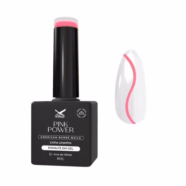 Esmalte em Gel Pink Power – Linha LinerPro 8ml