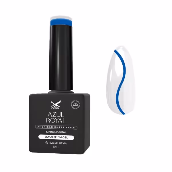 Esmalte em Gel Azul Royal – Linha LinerPro 8ml