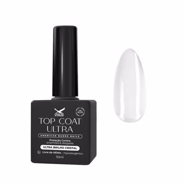 Top Coat Ultra Super Crystal Anti-Arranhão 10 ml