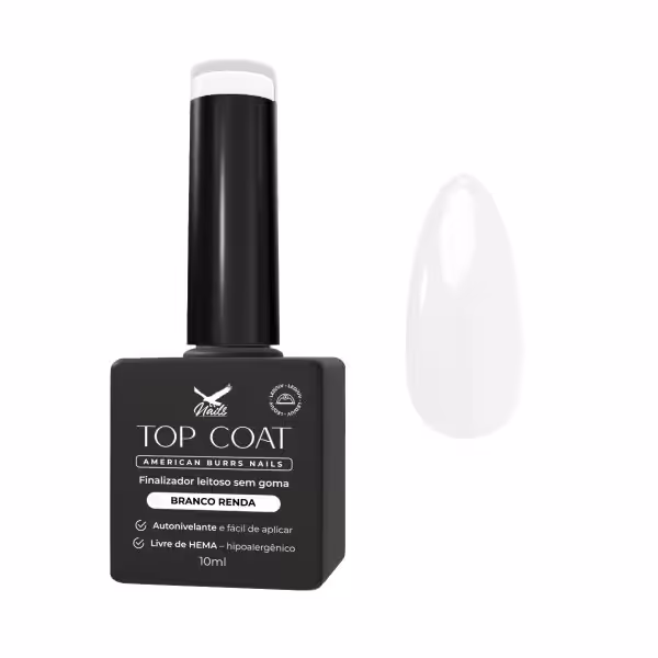 Top Coat Branco Renda 10 ml