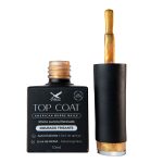 Top Coat Dourado Frisante 10 ml - Imagem 4