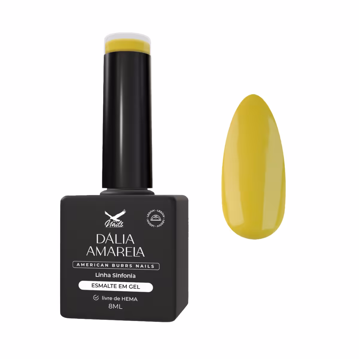 15380071338-dalia-amarela.jpg Esmalte em Gel Dália Amarela – Linha Sinfonia 8ml - Imagem 1