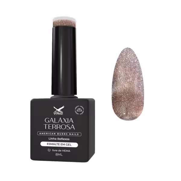 Esmalte em Gel Galáxia Terrosa – Linha Reflexos Cat Eye 8ml