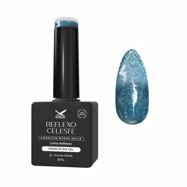 Esmalte em Gel Reflexo Celeste – Linha Reflexos Cat Eye 8ml