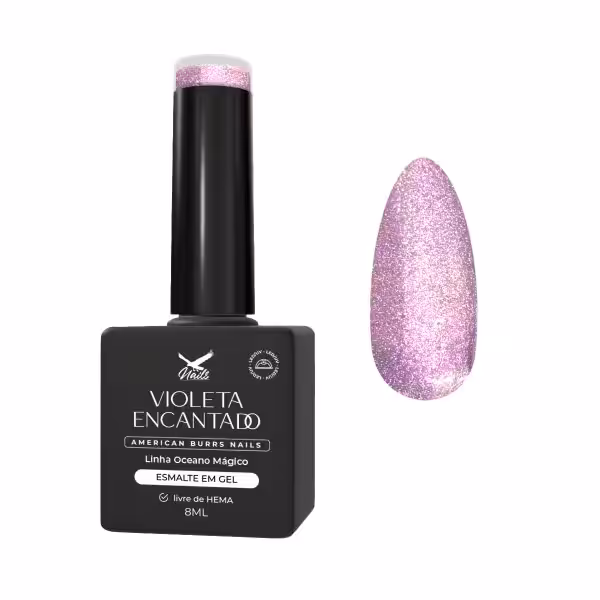 Esmalte em Gel Violeta Encantado – Linha Oceano Mágico 8ml
