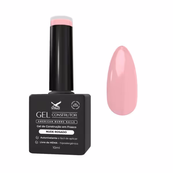 Gel Construtor em Frasco Nude Rosado 10 ml