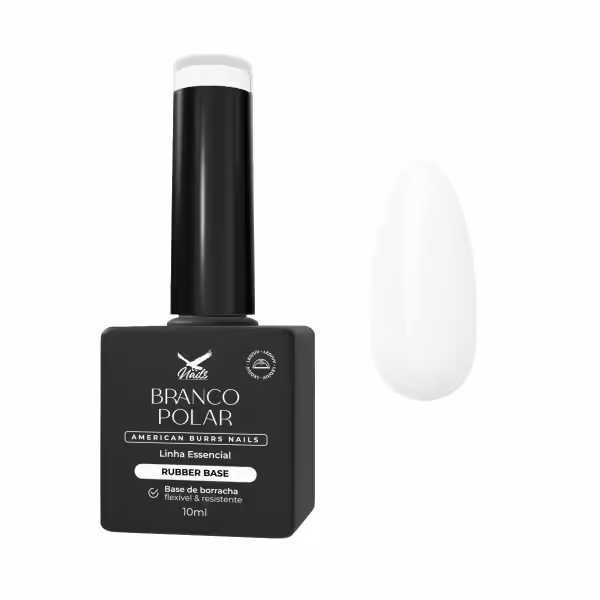 Rubber Base Branco Polar Linha Essencial 10 ml