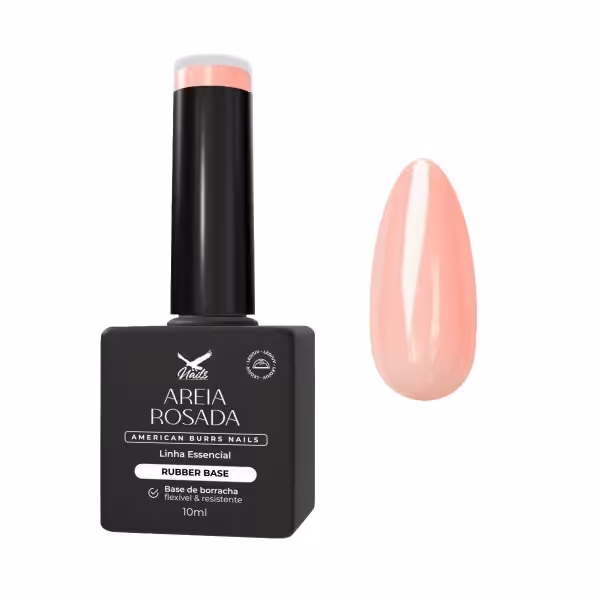 Rubber Base Areia Rosada Linha Essencial 10 ml