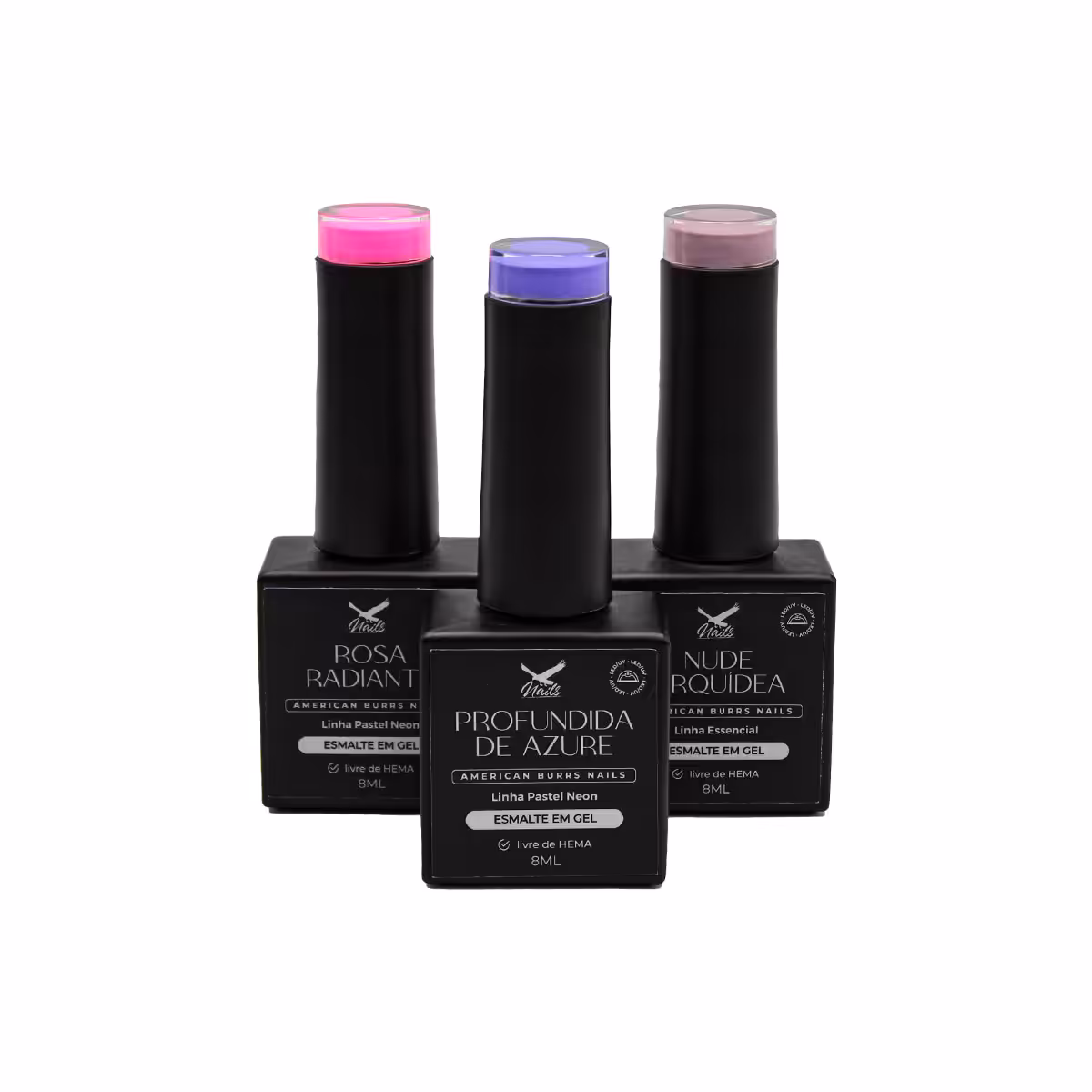 15354644866-01-oceano-rosa-neon.jpg Combo de Esmaltes em Gel Oceano Rosa Neon - Imagem 1