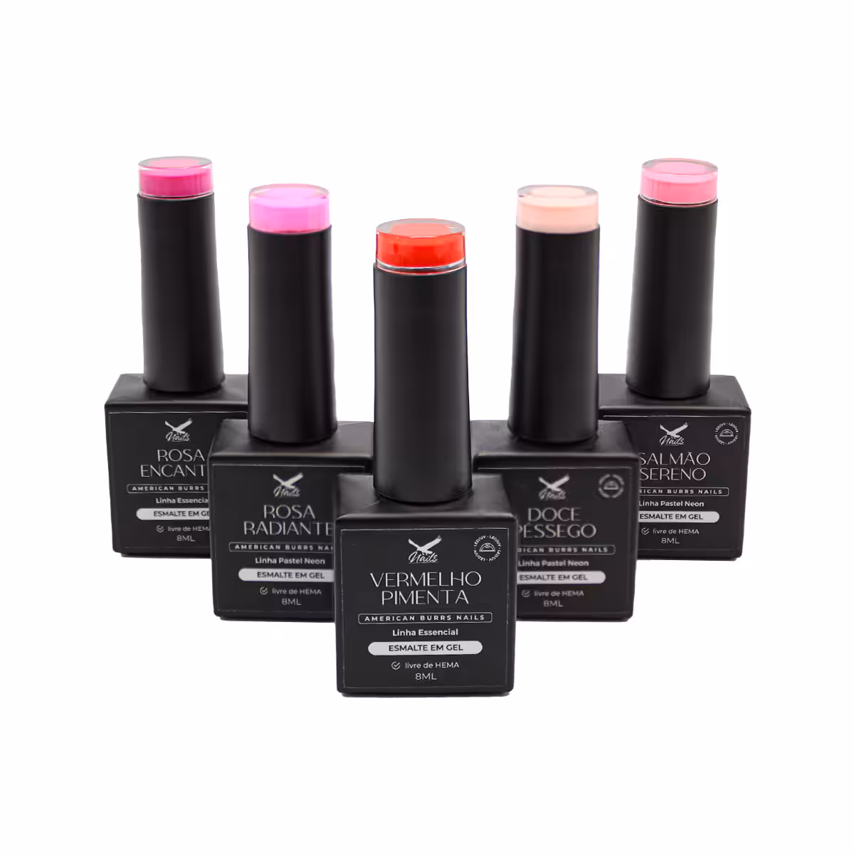 15354645483-01-chama-do-amor-rose.jpg Combo de Esmaltes em Gel Chama do Amor Rosé - Imagem 1