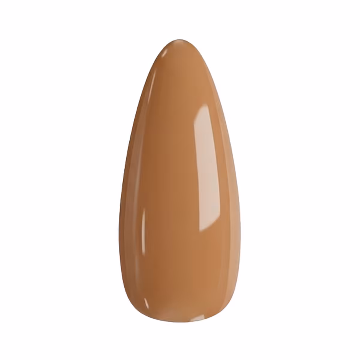 Unha pintada com o Esmalte em Gel Cacau Absoluto, da Linha Essência Natural
