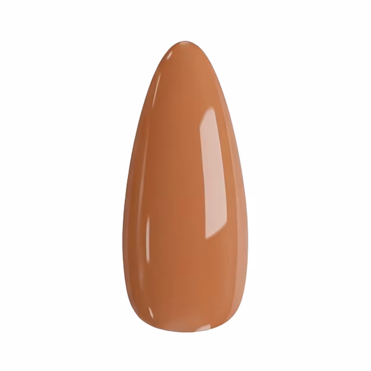 Unha pintada com o Esmalte em Gel Cacau, da Linha Essência Natural